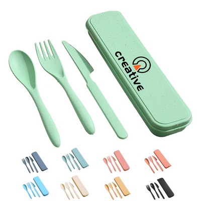Portable 3 Pieces Cutlery Set