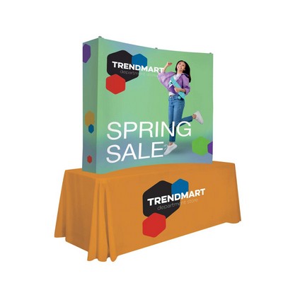 6' Curved Splash Tabletop Display Wrap Kit (Poly Knit)