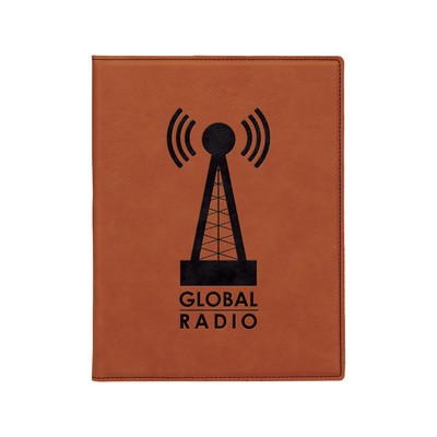 7" x 9" Leatherette Rawhide Portfolio