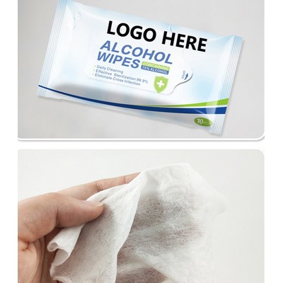 Single Alcohol Sanitizers Wipes (5.5"x 7.9")