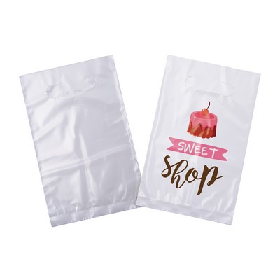 Full-Color White w/Clear Back Plastic Bag