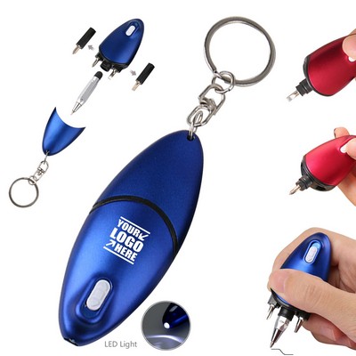 6 In 1 Folded Pen With Multi Tools