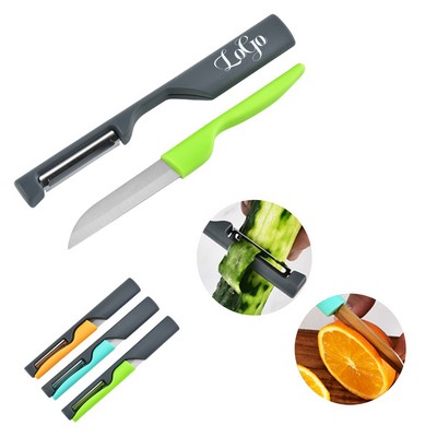 Stainless Steel Two - in - One Peeler