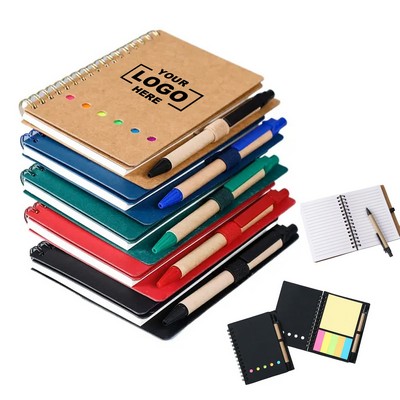Compact Spiral Notebook with Pen(Free Shipping)
