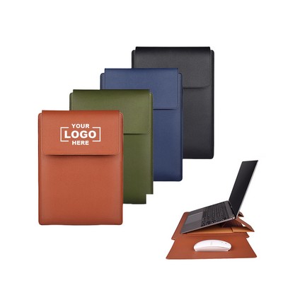15'' Laptop Sleeve with Built-In Stand for Protection and Comfort