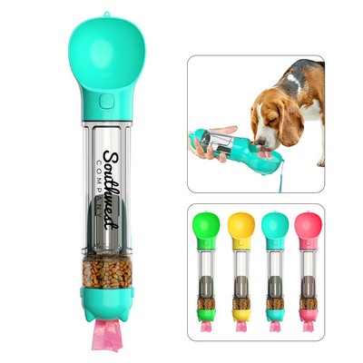 3 In 1 Pet Water Bottle with Poop Bag