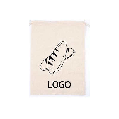 Resuable Cotton Drawstring Bread Bag