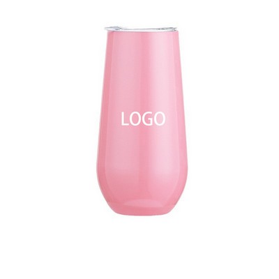 6Oz.Stemless Beverage Double-Insulated Tumbler