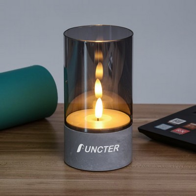 Electronic Candle W/ Flat Slit 3 x 6 Inch