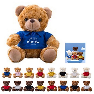 Plush Teddy Bear with Removable Clothing