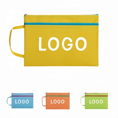 A4 Waterproof Zipper File Bag