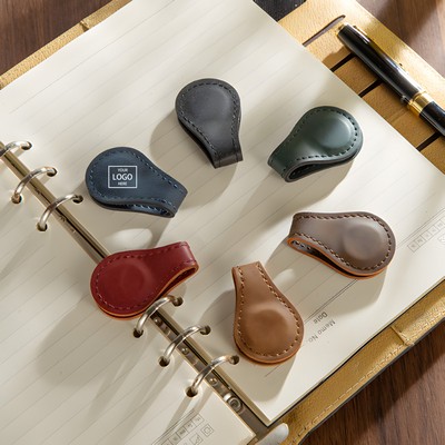 6 Pieces of Leather Magnetic Bookmarks
