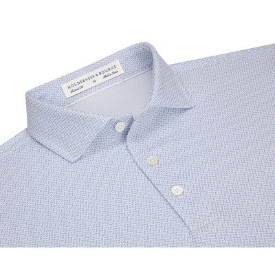 Holderness & Bourne Men's Garnett Printed Performance Jersey Knit Shirt