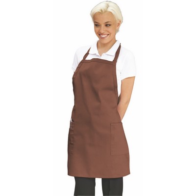 Brown Deluxe Long Bib Apron