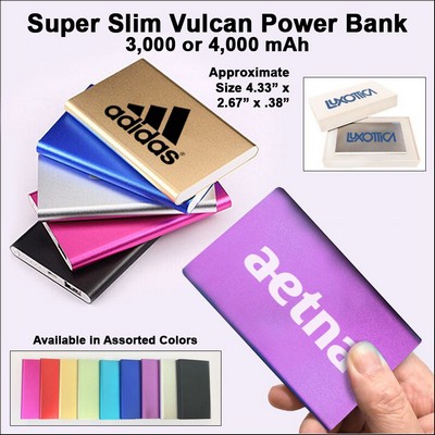 Super Slim Vulcan Power Bank 3000 mAh - Purple No Extra Tariff
