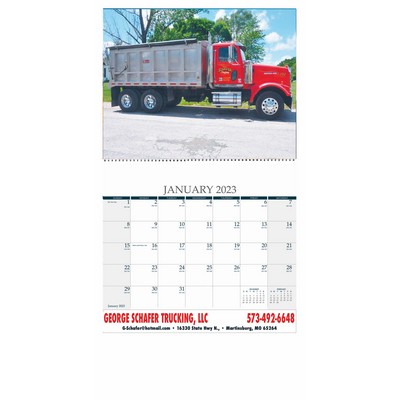 Full-Color Custom Cover Wall Calendar w/Ad Lip