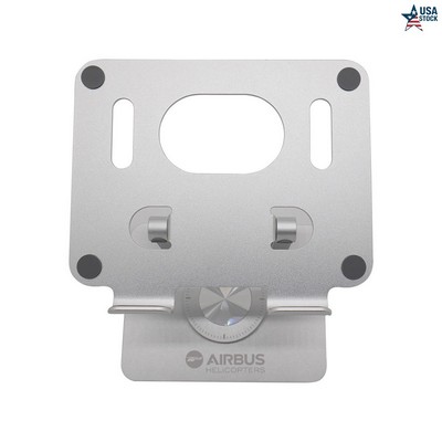 Metal Foldable Desktop Stand Holder for Tablets/Mobile Devices with 360 Degree Spin