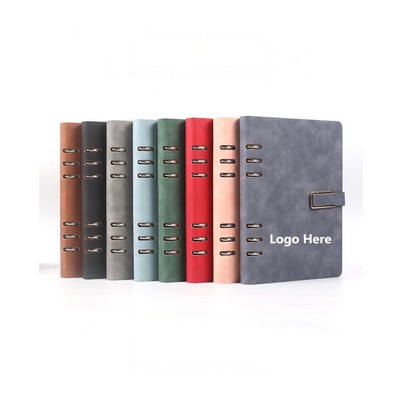 PU Leather A5 Size Loose-leaf Notebook
