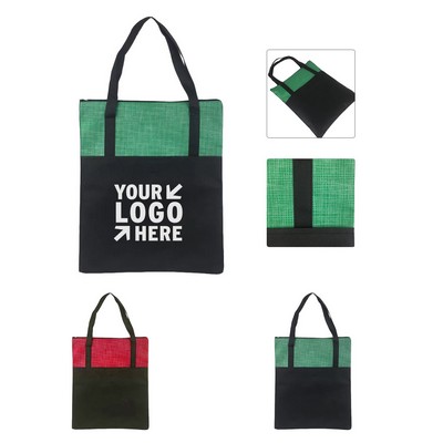 80 GSM Folding Zipper Non-Woven Bag