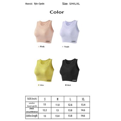 Women's Removable Padded Tank Tops