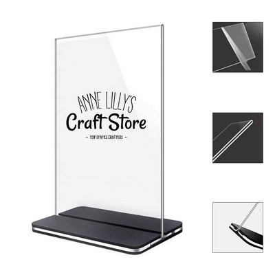 Clear Double-sided Acrylic Magazine Stand