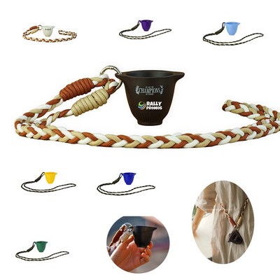 Braided Rope Hands-Free Cup Holder