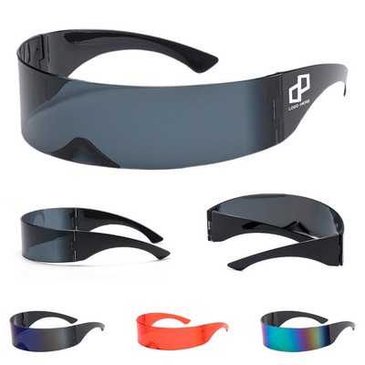 Punk Futuristic One-Piece Sunglasses
