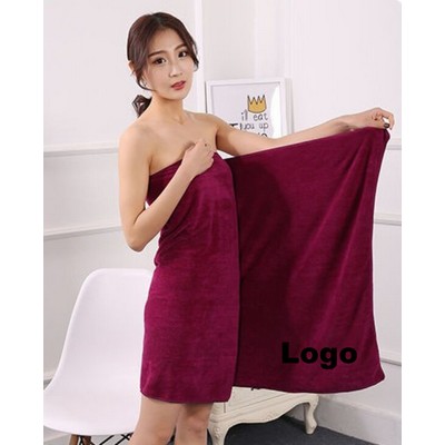 Microfiber Thick Women Wearable Bath Towel