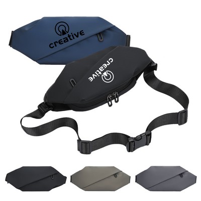 Incline Zipper Premium PU Fanny Pack