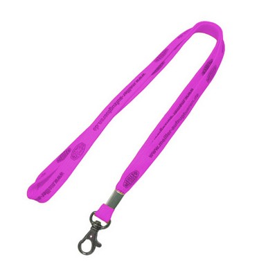 5/8" Pink Tubular Lanyard (15 Mil)