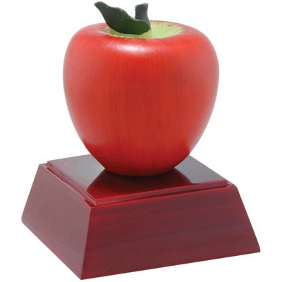 Apple Resin Award - 4" Tall