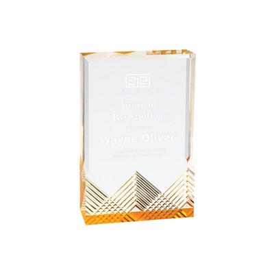 4¼" x 6" Gold Apex Mirage Acrylic