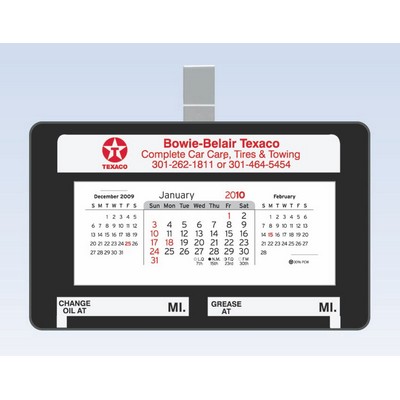 CURRENTLY UNAVAILABLE - 250-Small Car/ Truck Visor Calendar with Clip (4.5"x2.75")