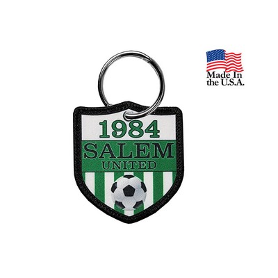 2 Side 4CP Dye Sub Key Ring with Merrow Border (2 1/2")