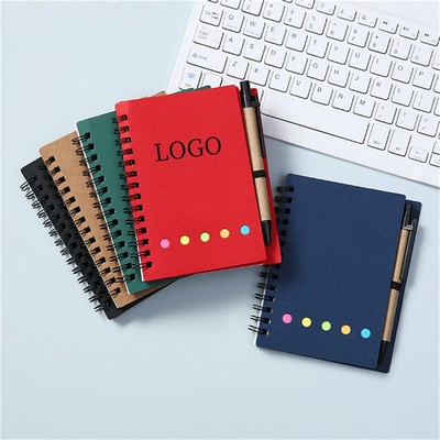 Notebook w/Sticky Notes and Flags & Pen