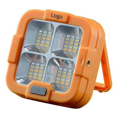 Solar Camping Lantern USB Rechargeable Emergency Lamp with Power Bank