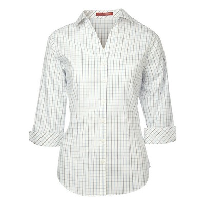 Coal Harbour® Ladies' Tattersall Check Woven Shirt