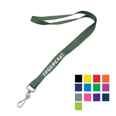 Custom 1/2" Lanyard w/ Swivel J Hook
