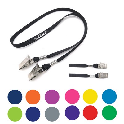 Cotton Lanyard with Metal Clasp