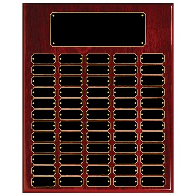 60 Plate Rosewood Piano Finish Completed Perpetual Plaque