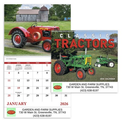 13 Month Classic Tractors - Spiral