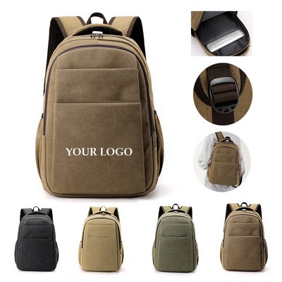 Travel Canvas Laptop Backpack
