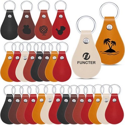 Custom PU Leather Car Keyring
