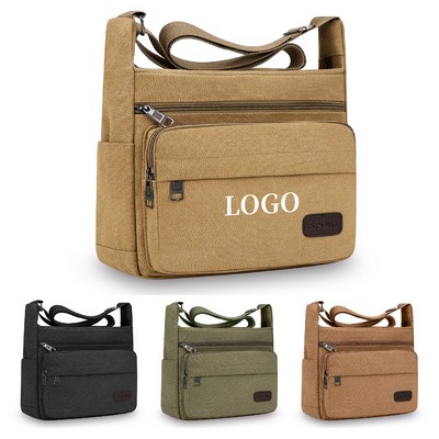 Canvas Crossbody Bag for Men & Women