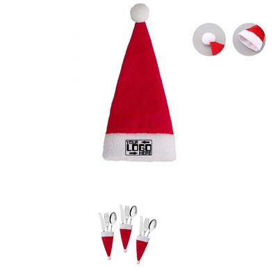 Mini Santa Hats for Silverware Holders