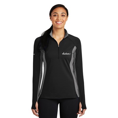 Sport-Tek® Women's Sport-Wick® Stretch Contrast 1/4-Zip Pullover