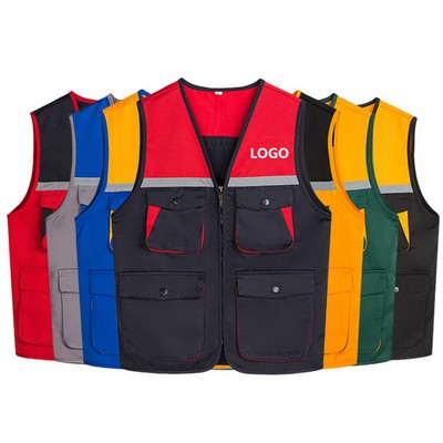 High Visibility Work Reflective Vest For Men