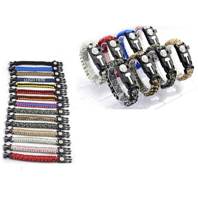 5-in-1 Outdoor Survival Bracelet (10"x 0.98")