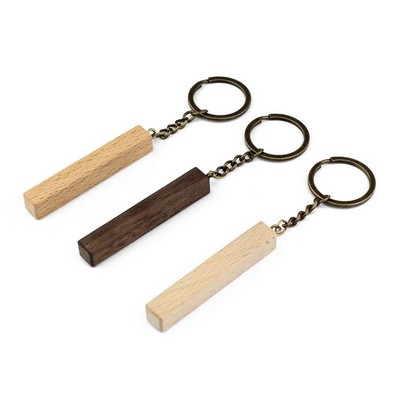 Wood Stick Keychain