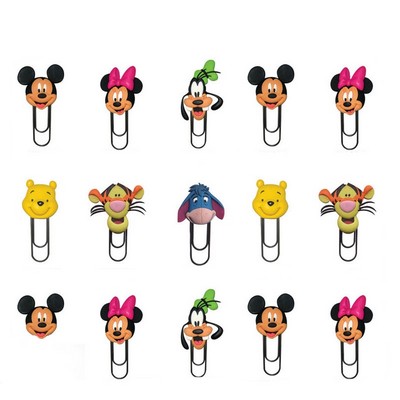 Custom PVC paper clip bookmarks
